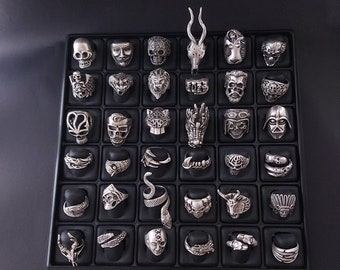 Mens Ring Gothic rings Scull ring Rings for men Animal ring Bofriend ring Signed men rings Men ring Wolf men ring Snake men ring Medusa ring