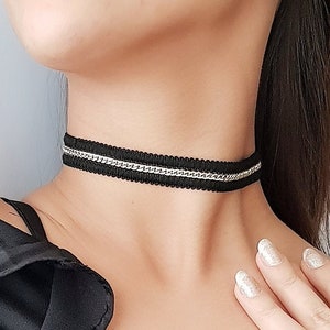 Curb chain necklace Ever day choker  Gift for her Stylish choker Simple choker Layered chain choker Graduation choker,Specialty chain choker