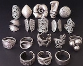 Adjustable boho ring, Face ring, Huge ring, Dainty ring,Statement ring, cuff ring, wide band ring, Simple ring, Hammered ring, Unique ring