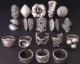 Adjustable boho ring, Face ring, Huge ring, Dainty ring,Statement ring, cuff ring, wide band ring, Simple ring, Hammered ring, Unique ring