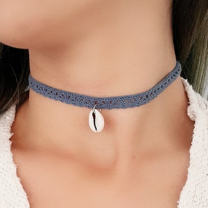 Cowrie choker, Shell necklace, Sell jewelry, Summer necklace, Beach necklace, Everyday necklace, Seashell necklace, Seashell jewelry