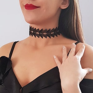 Black Lace Chokers, Dainty chokers, Tattoo Choker, 90s Choker, Gothic Choker, Steampunk Choker, Black Lace Necklace, graduation gift for him