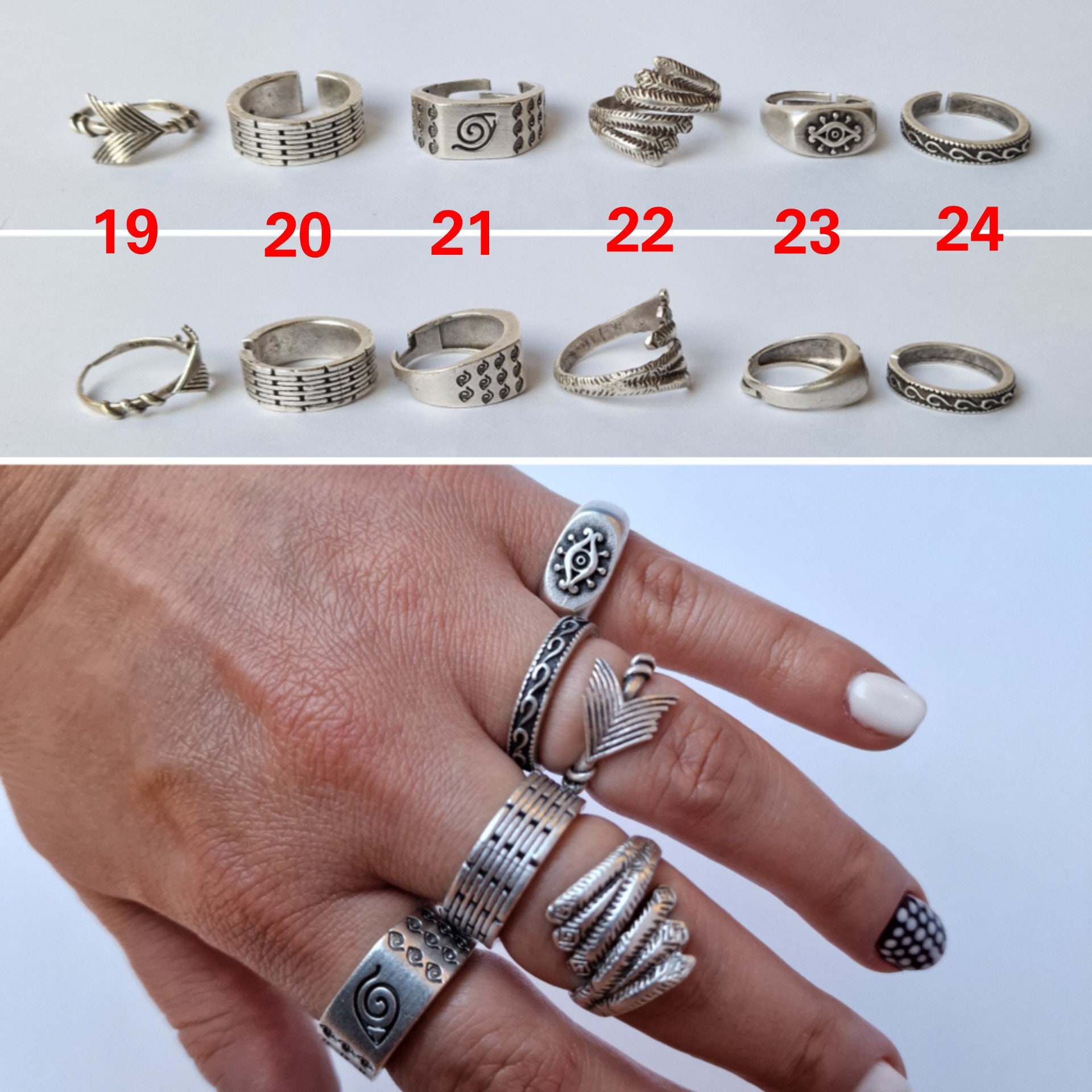 Anello Aperto In Argento 925 - Ame Jewels - Foto 9