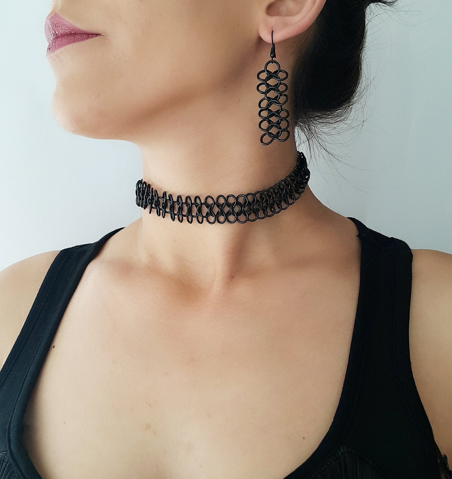 Gold Plated Chain Choker: Boho Chic Necklace (14.5 Inch) - Etsy