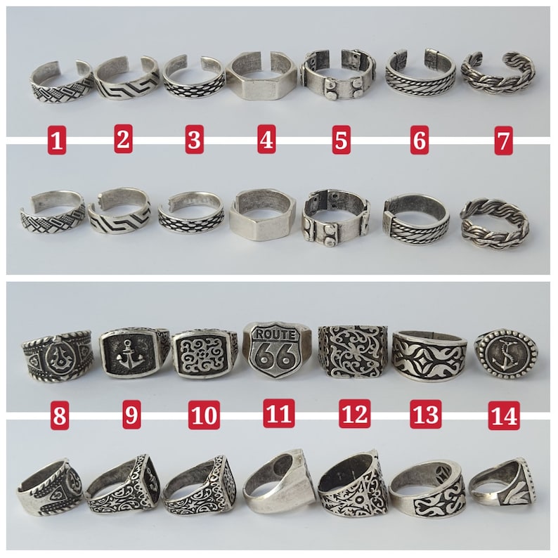 Mens Gothic Jewelry Viking Style Ring Modern Mask Ring | Etsy UK