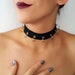 Black Gold Ring Choker Necklace, Hoops, EDM, Music Festival, Party, Jewelry,Fashion,Ring choker, Hoop choker, O Ring Choker, O Ring Collar