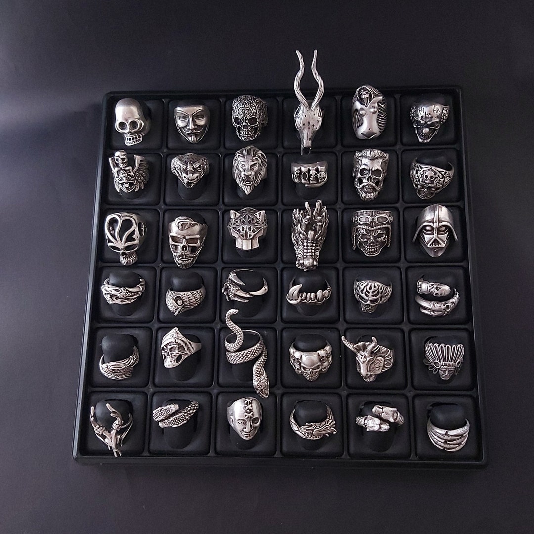 Mens Ring Gothic Rings Scull Ring Rings for Men Animal Ring Bofriend