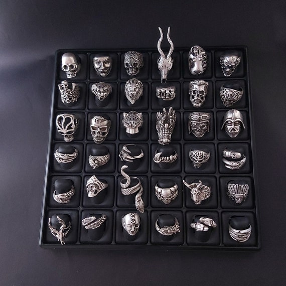Mens gothic rings uk best sale