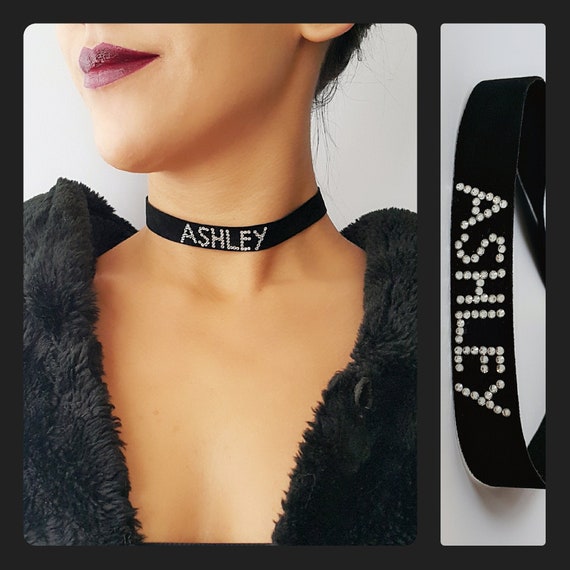 Name Choker name Necklace initial Choker Letter Choker Necklace chokers nitial Necklace black Suede Choker handwriting custom Handwriting Etsy Canada