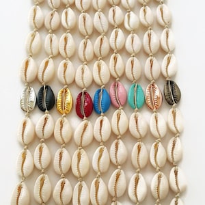Shell Choker/Gold Choker/Choker Necklace/White Shell Choker/Mussel choker/Rose gold cowrie/White Seashell Choker/Mermaid choker/bohomila