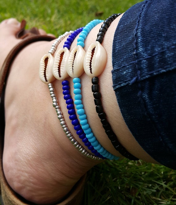 Seashell jewelry Seashell anklets Shell anklet Shell | Etsy