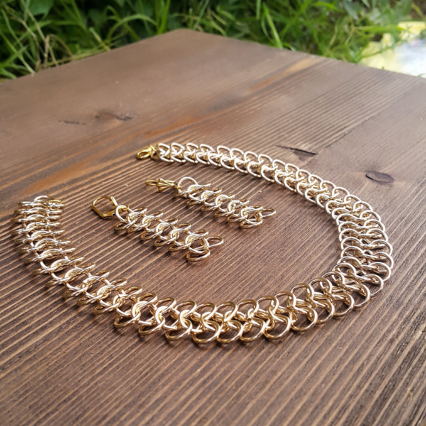 Gold Plated Chain Choker: Boho Chic Necklace (14.5 Inch) - Etsy