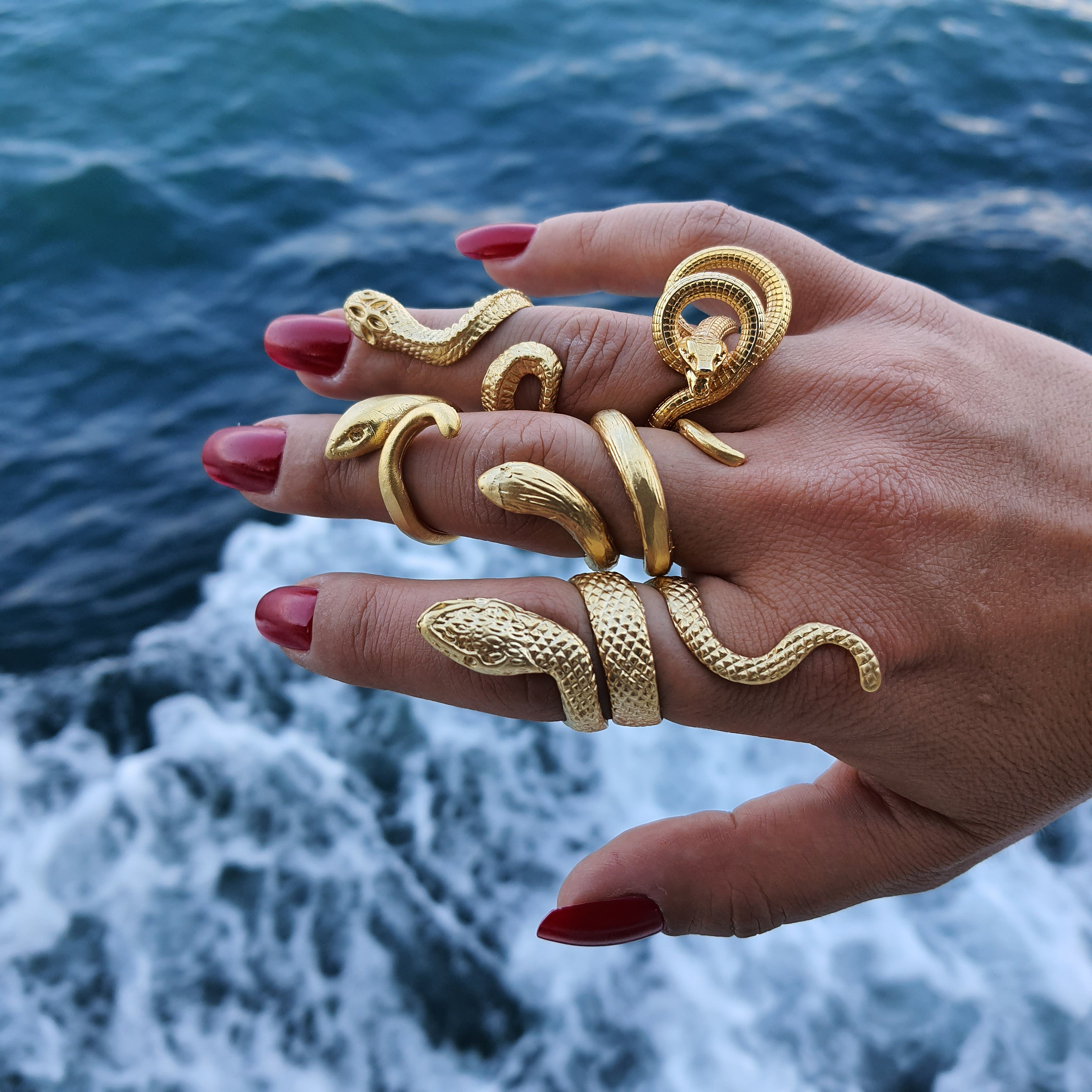 Gold Snake Animal Ring Serpent Ring Snake Ring Animal Boho Ring