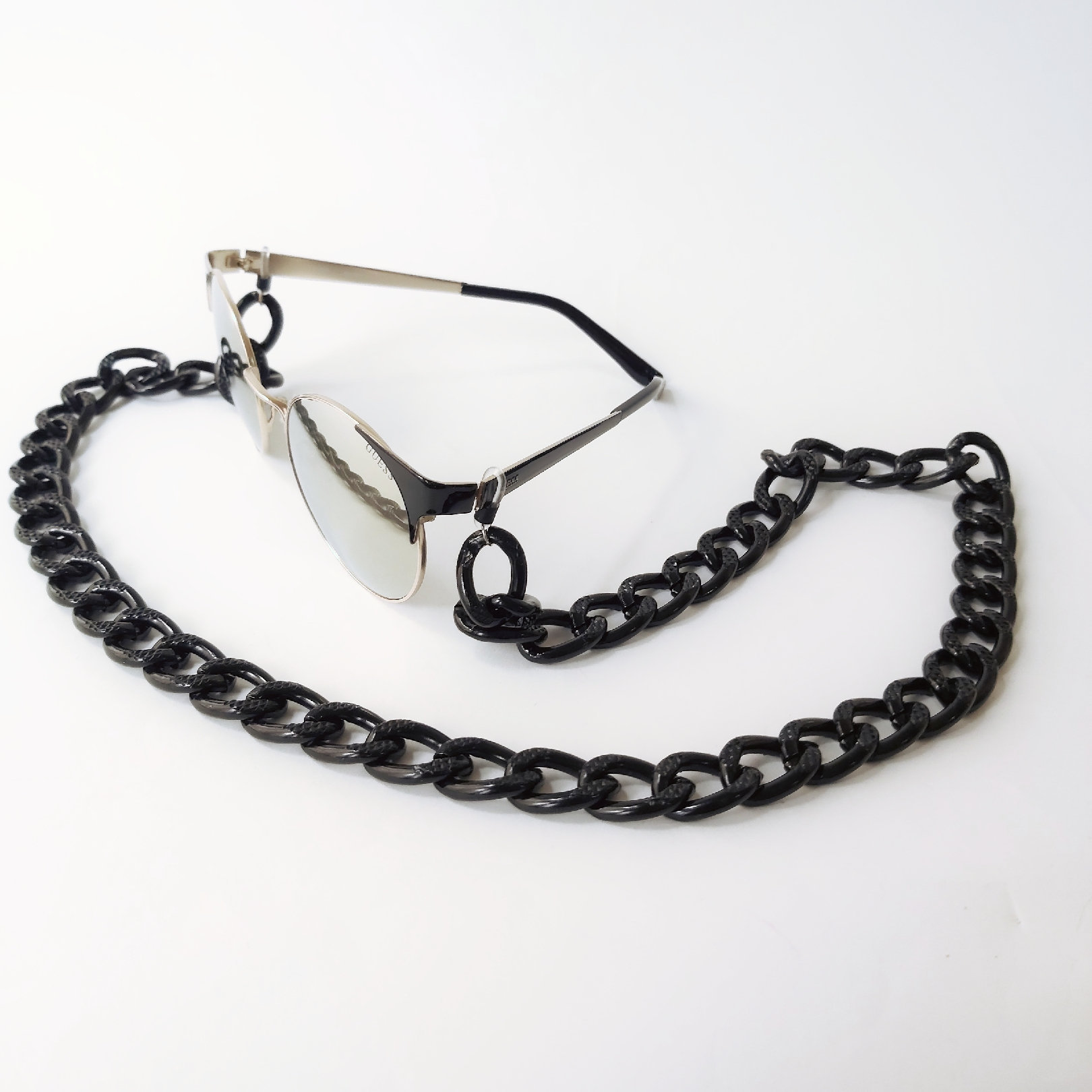Black Glasses Chains Chunky glasses chain Eyeglass necklace Etsy