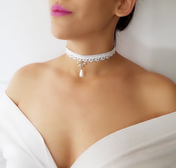 Boho Collana Girocollo Con Ciondolo A Fiocco Di Perle, In Oro Vintage E Perle Finto, Catena Delicata, Gioiello Minimalista Per Donna, Regalo