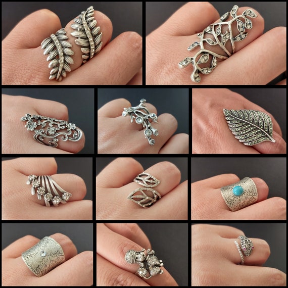 Lot Finger Rings Set For Women Bohemian Jewelry Ring Love Wedding Party Mix  And Match Gifts - Temu Germany