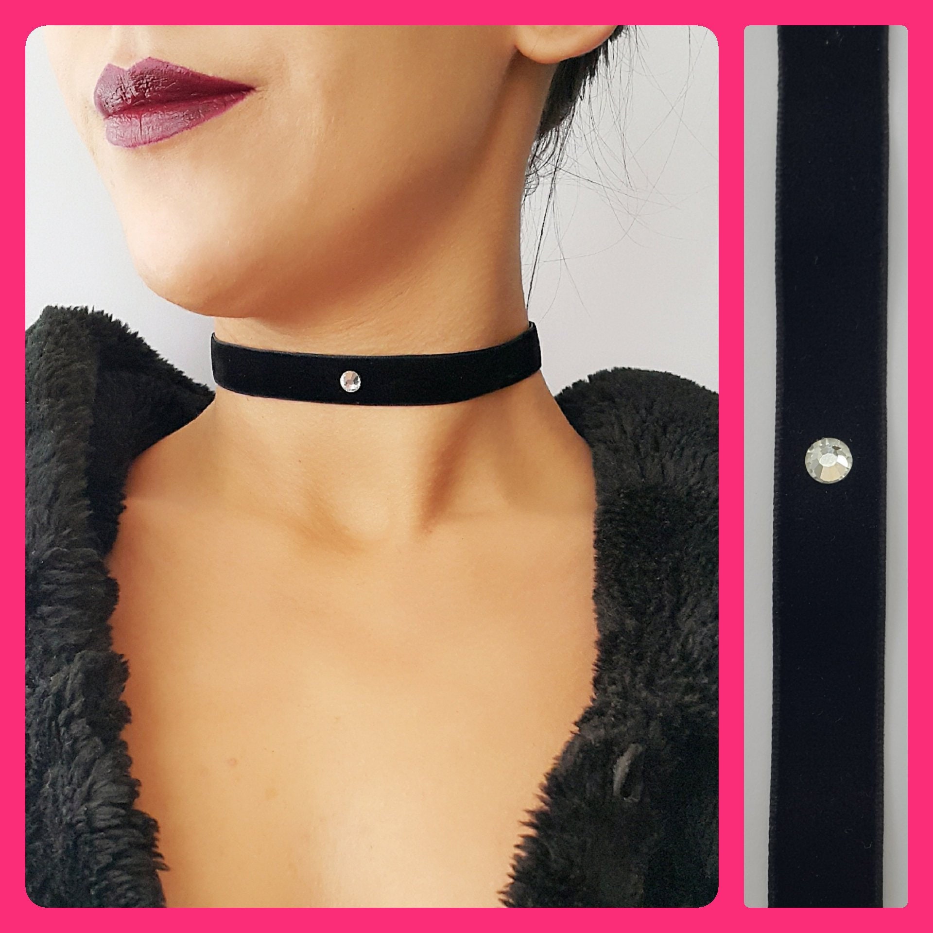 Special Wholesale DIY Korean Jewelry,Black Ribbon Velvet Strip Choker  Necklace MTN141