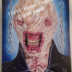 Chatterer Cenobite from Hellraiser horror art prints