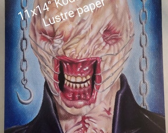 Chatterer Cenobite from Hellraiser horror art prints