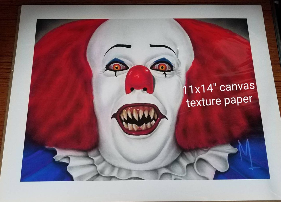 Pennywise 1990 IT Tim Curry Clown Print - Etsy
