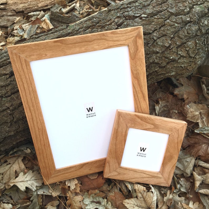 Cherry Frame 4x4 Handmade Wood Photo Frames Wedding Photo Etsy