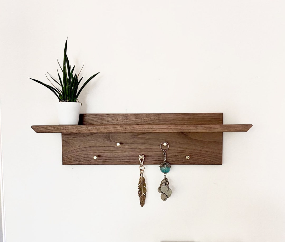 Wooden Entryway Keyholder Organization Key Holder Wall Mount Etsy