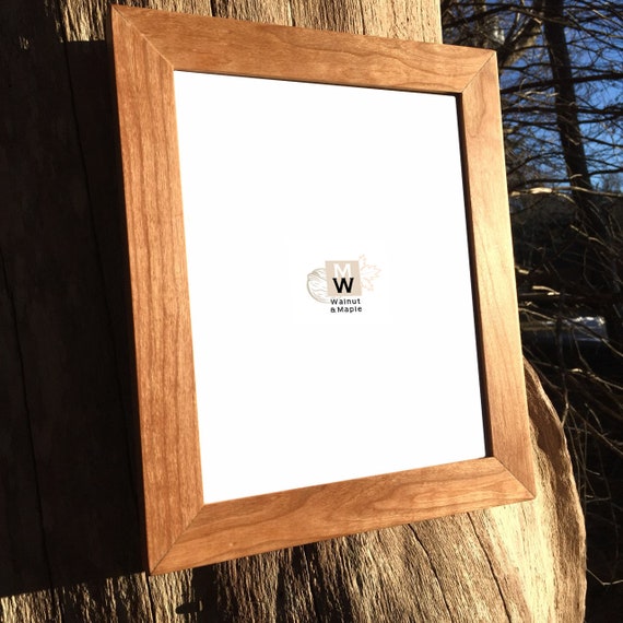 8x10 Or 8 5x11 Cherry Wood Picture Frame Diploma Frame Etsy