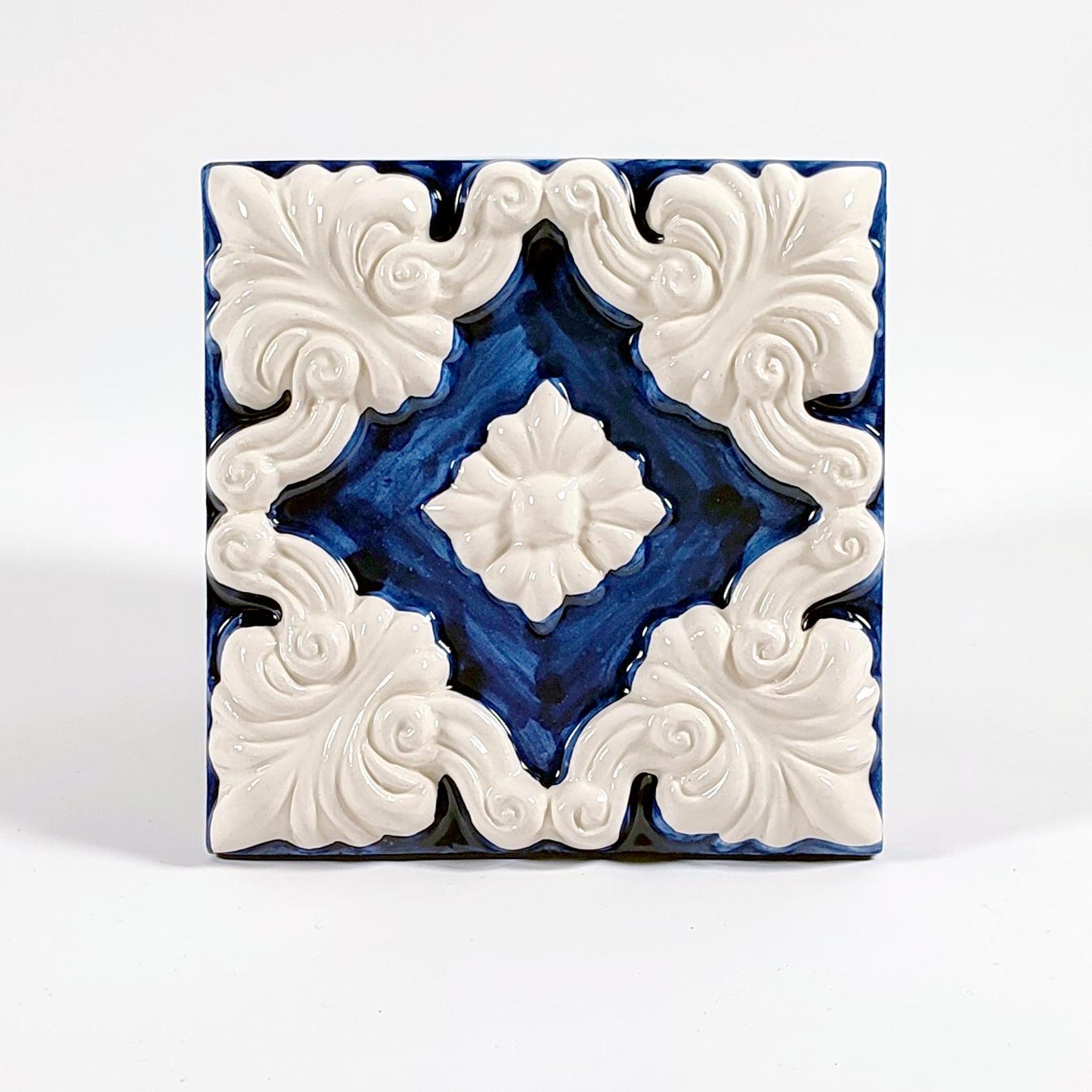 PORTO Azulejo Tile Replica blue 2 Portuguese Handmade and Handpainted ...