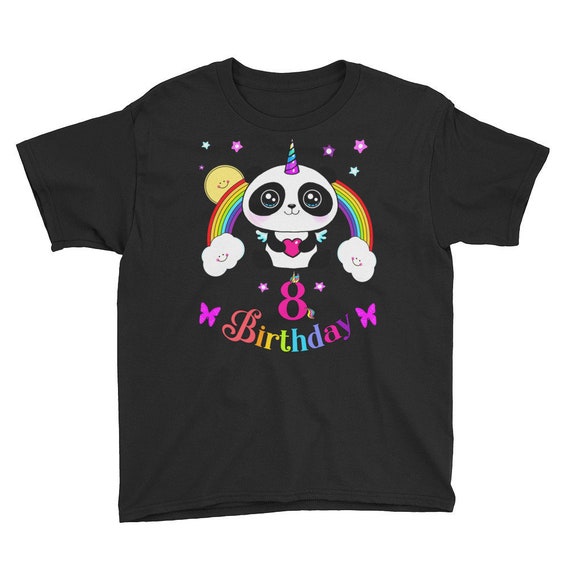 Unicorn 8th Birthday Girl Shirt Eight Years Old Kids Gift Unicorn 8th Birthday Girl Shirt Eight Years Old Kids Gift