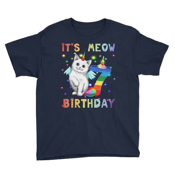 Kids Youth Rainbow and Panda Art Customized Short Sleeve T-Shirt Tee for Girls Black