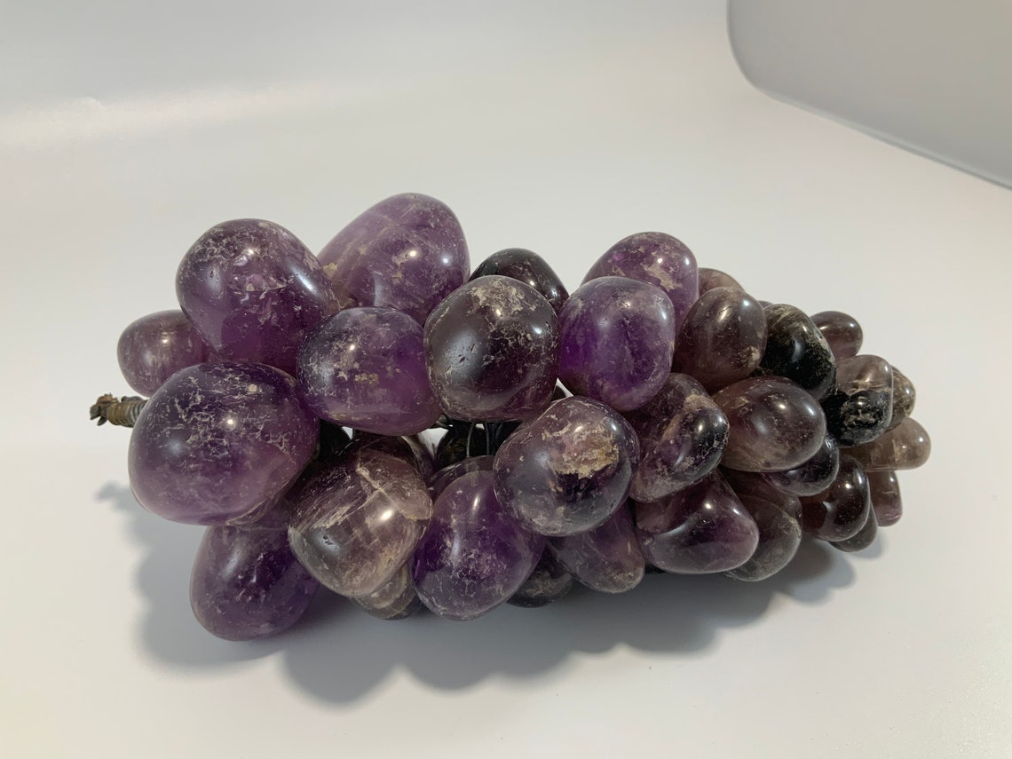 BEAUTIFUL Amethyst Grapes natural Stone Measuring 10 Etsy UK
