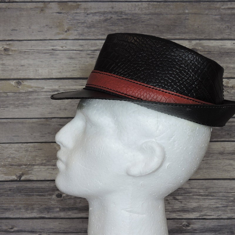 Fedora Leather Band Red main image 1