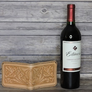 Cartera de cuero para hombre, cartera de cuero con herramientas de mano, cartera de cuero con herramientas, cartera de cuero Bifold, cartera bifold de cuero con herramientas,