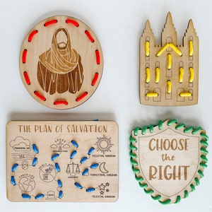 Bundel evangelieveterkaarten / avondmaal stille activiteit / religieuze drukke borden / Montessorikerk / evangeliespeelgoed / heilige der laatste dagen