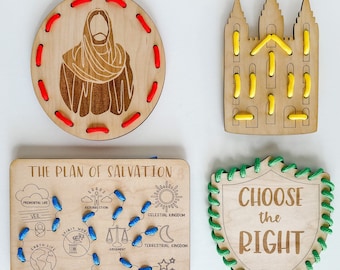 Gospel Lacing Cards Bundle: Montessori Religious Quiet Activity