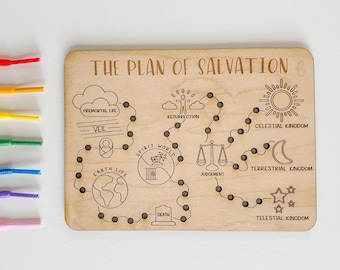 Plan of Salvation Lacing Card: LDS Gospel Quiet Activity