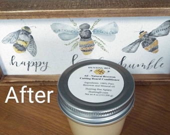 Beeswax cutting board conditioner & wood polish