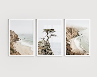 Küste von Kalifornien Fotografie Prints SET: Big Sur & Lone Cypress (Digitaler Download)