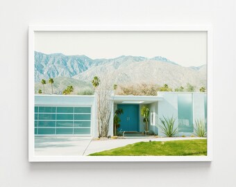 Palm Springs Architecture Wall Art Print, Mid Century Modern House Photography for Desert Home Decor