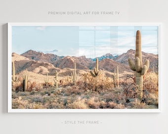 Arizona Desert Cactus Field: 4K Frame TV Art (Digital Download)