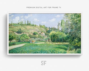 Vintage Landscape Painting, Samsung Frame TV Art (Digital Download)