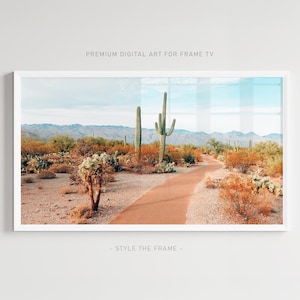 Arizona Desert Cactus Field: 4K Frame TV Art (Digital Download)