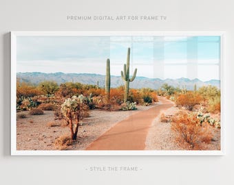 Arizona Desert Cactus Field: 4K Frame TV Art (Digital Download)