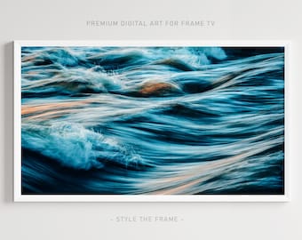 Meereswellen Samsung TV Rahmen: Coastal Digital Download
