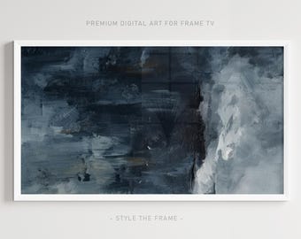 Abstract Navy Blue Texture Art for Frame TV (Digital Download)