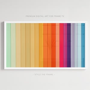 Abstract Stripes Samsung Frame TV Art - Vibrant Digital Download