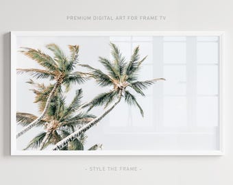 Summer Palm Trees Frame TV Art: Tropical Paradise (Digital Download)