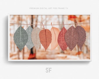 Autumn Leaves Samsung Frame TV Art, Fall Decor (Digital Download)