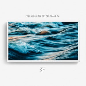 Samsung Frame TV Art, Ocean Waves Instant Download, Frame TV Art, Coastal Art, Samsung Art TV Digital Download, Samsung Frame Art