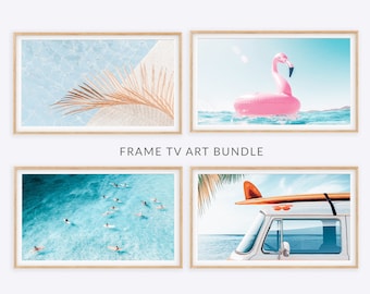 Summer Beach Samsung Frame TV Art Set (Digital Download)